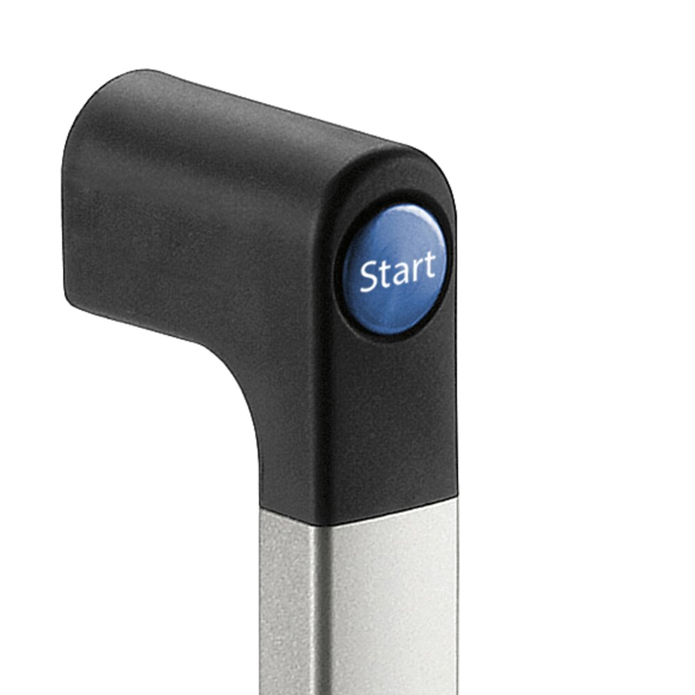 Pneumatic FG4-P handle with black shank and blue start button on top