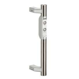 FG8 functional handle made of stainless steel with two push buttons labeled Start and Freigabe mounted on aluminum housing