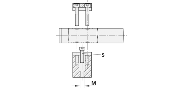 Technical line drawing of TL.U6 handle showing front and sectional views with assembly components and fastening screws.
