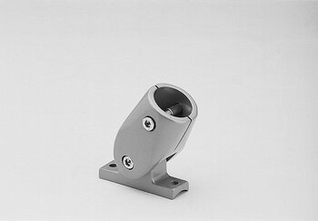 Single-piece adjustable floor bearing mount with hex screws and base plate